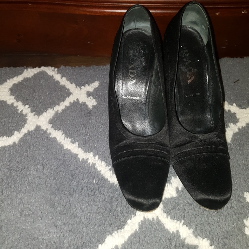 Prada satin heels